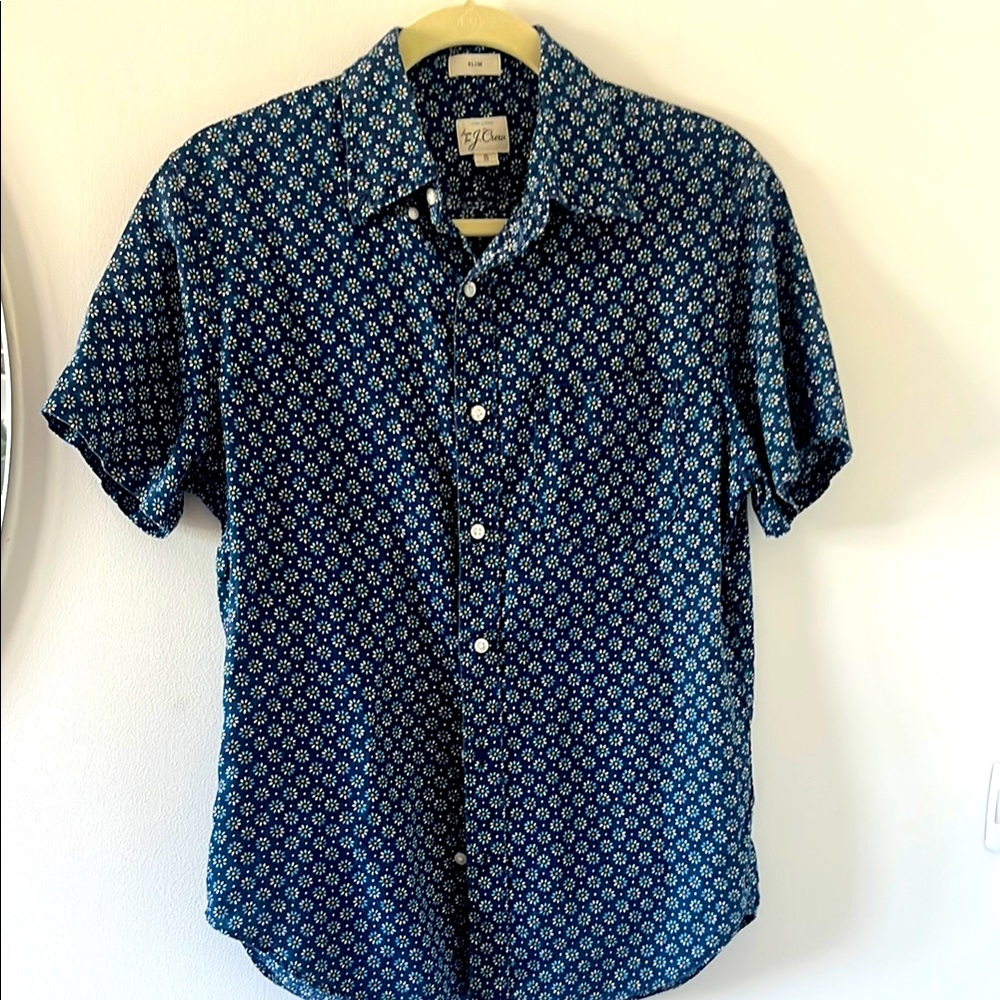 Men’s J. Crew Linen Short Sleeve Button down shirt